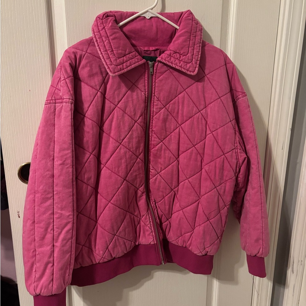 Wild Fable Pink quilted jacket